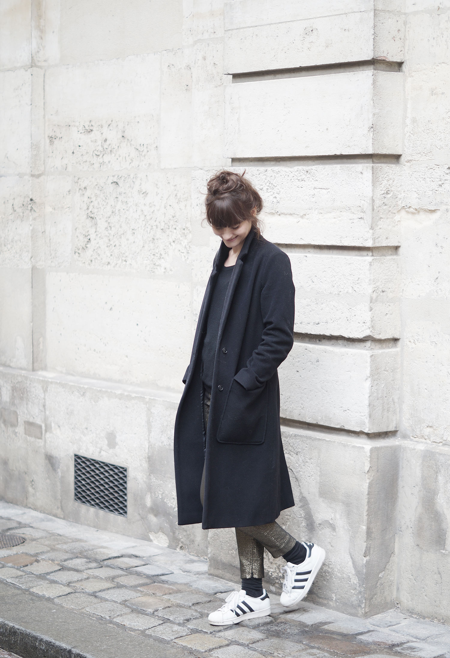 manteau long noir