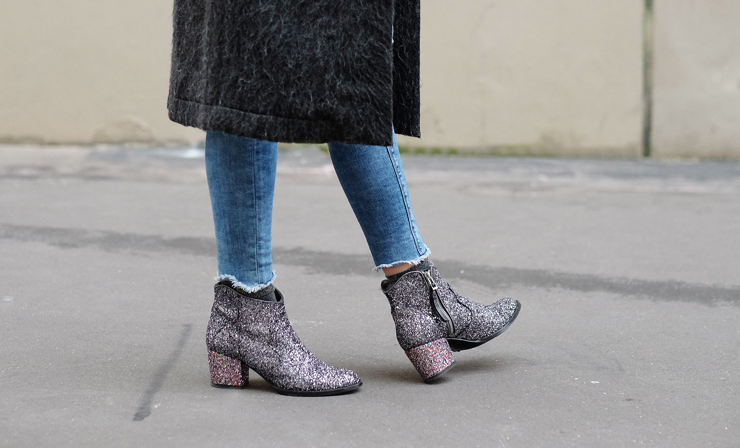 boots paillettes