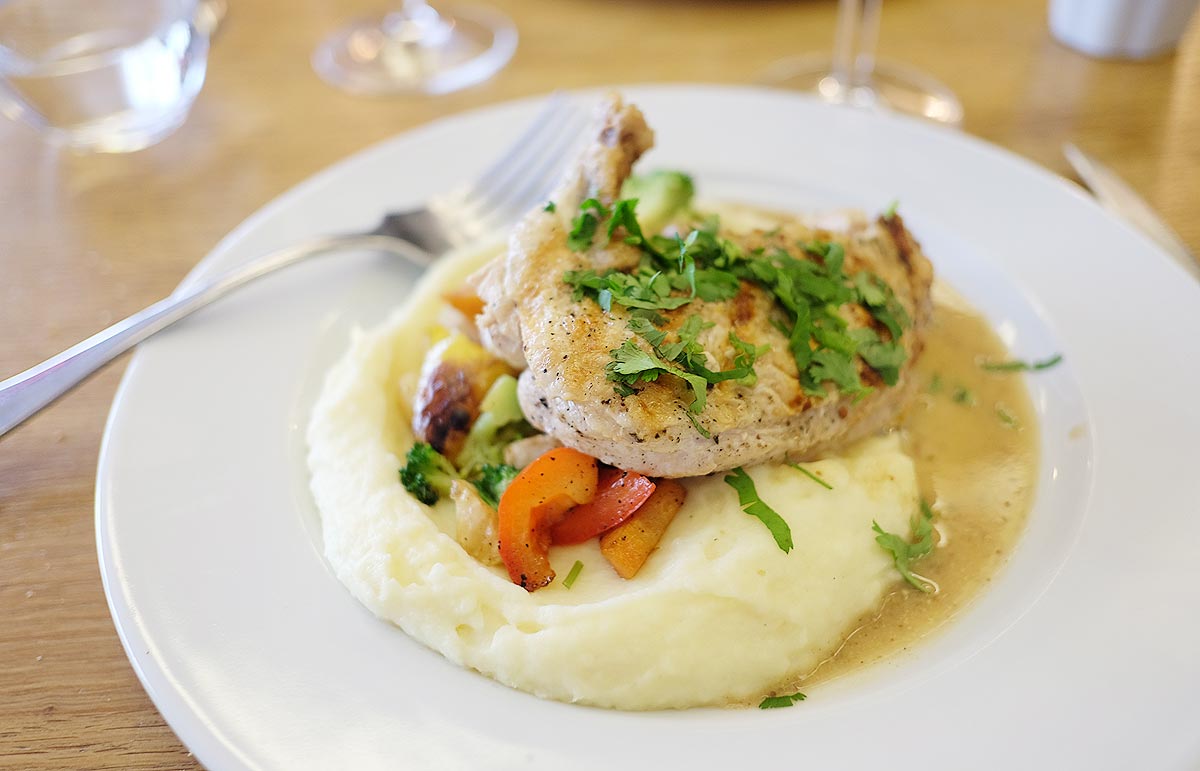 poulet purée