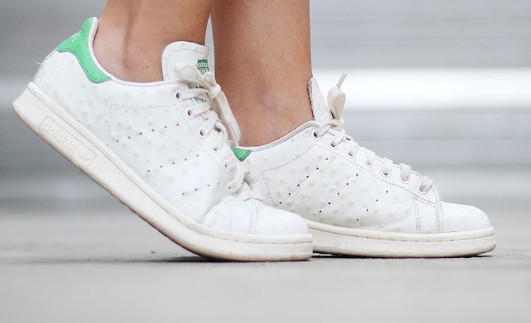 stan smith cuir autruche